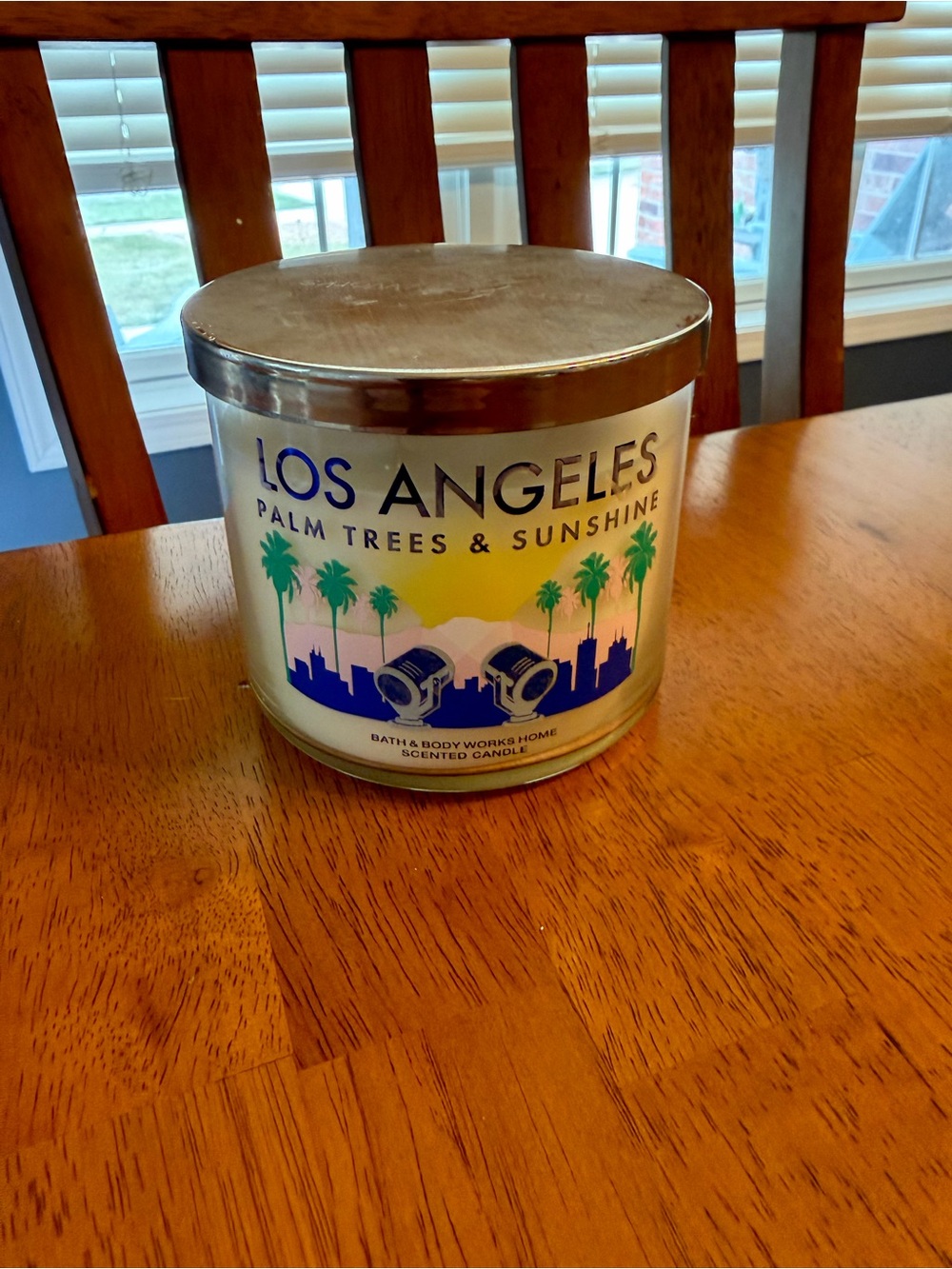 BBW Bath & Body Works Los Angeles Palm Trees & Sunshine vintage 3 wick candle
